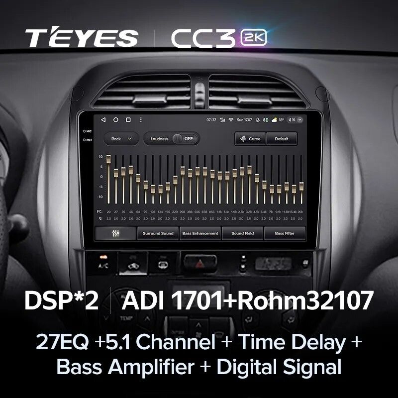 Штатная магнитола Teyes CC3 2K 360 6/128 Toyota RAV4 2 CA20 CA20W XA20 (2003-2005) F4