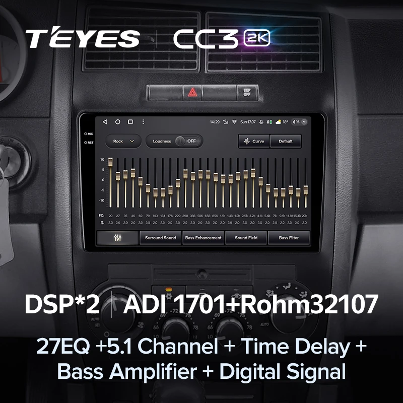 Штатная магнитола Teyes CC3 2K 4/64 Dodge Magnum 2 (2003-2007)