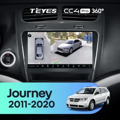 Штатная магнитола Teyes CC4 Pro 360 8/128 Dodge Journey JC (2011-2020)