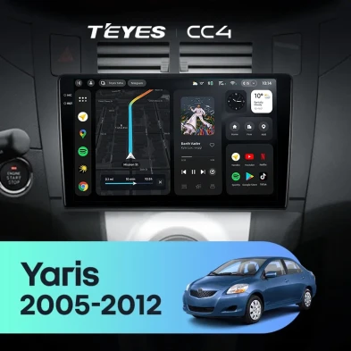 Штатная магнитола Teyes CC4 8/128 Toyota Yaris XP90 (2005-2012) F1