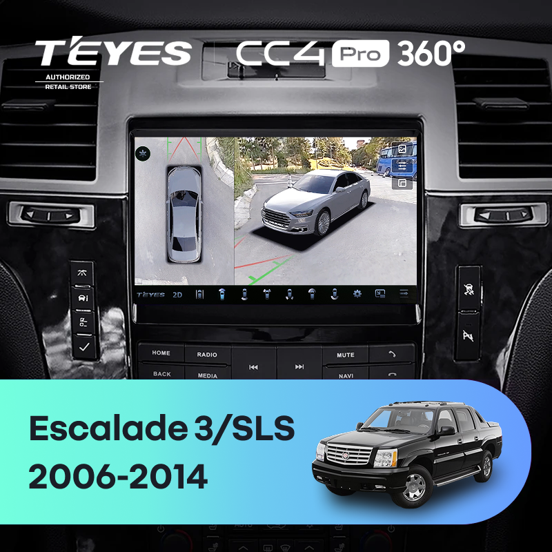 Штатная магнитола Teyes CC4 Pro 360 12/256 Cadillac SLS (2007-2012)