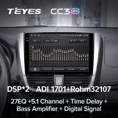 Штатная магнитола Teyes CC3 2K 4/64 Toyota Yaris L (2016-2019)