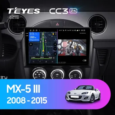 Штатная магнитола Teyes CC3 2K 4/64 Mazda MX-5 (2008-2015)