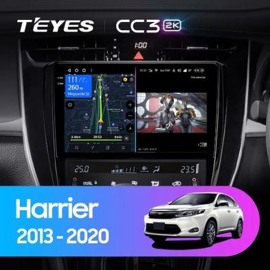 Штатная магнитола Teyes CC3 2K 6/128 Toyota Harrier XU60 (2013-2020) F2