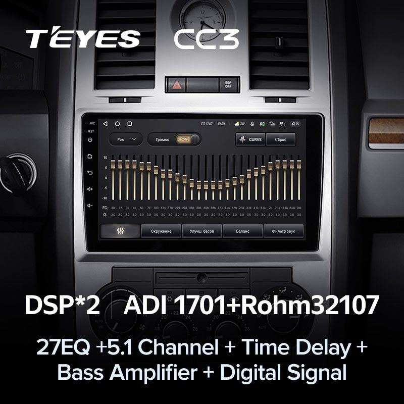 Штатная магнитола Teyes CC3 4/32 Chrysler 300C 1 (2004-2011)