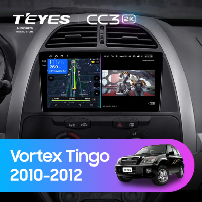 Штатная магнитола Teyes CC3 2K 6/128 Vortex Tingo (2010-2012)