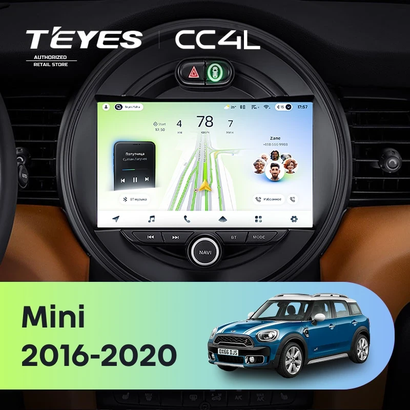 Штатная магнитола Teyes CC4L 6/64 Mini Countryman (F60) (2016-2020)