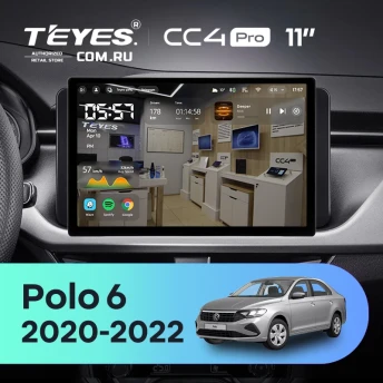 Штатная магнитола Teyes CC4 Pro 8/128 Volkswagen Polo 6 (2020-2022) (11")