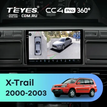 Штатная магнитола Teyes CC4 Pro 360 12/256 Nissan X-Trail 1 T30 (2000-2003)