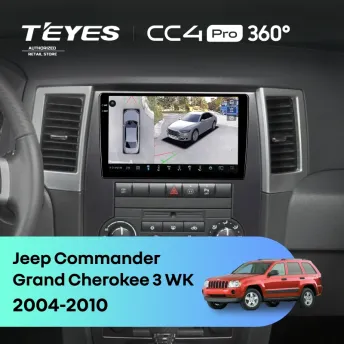 Штатная магнитола Teyes CC4 Pro 360 8/128 Jeep Grand Cherokee 3 WK (2004-2010)