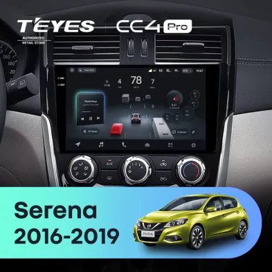 Штатная магнитола Teyes CC4 Pro 12/256 Nissan Serena (2016-2019) Тип-B