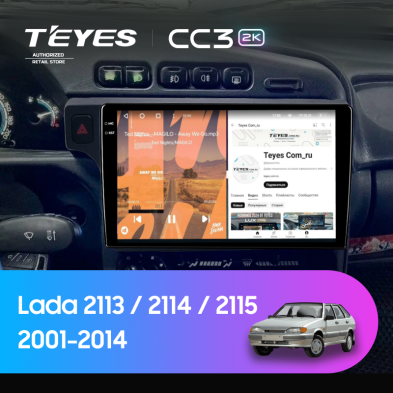 Штатная магнитола Teyes CC3 2K 360 6/128 Lada 2114 (2001-2014) F1
