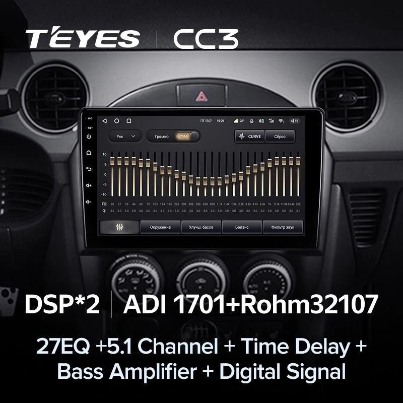 Штатная магнитола Teyes CC3 4/32 Mazda MX-5 (2008-2015)