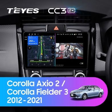 Штатная магнитола Teyes CC3 2K 4/32 Toyota Corolla Fielder 3 E160 (2012-2021)