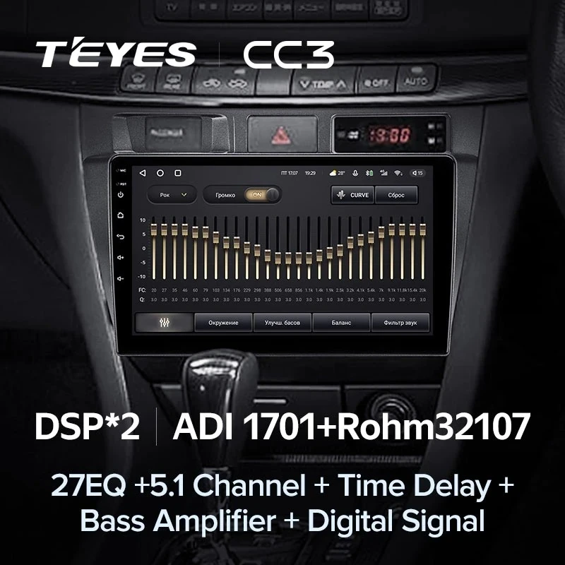 Штатная магнитола Teyes CC3 4/32 Toyota Mark II 9 X100 (2000-2007) F1