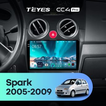 Штатная магнитола Teyes CC4 Pro 12/256 Chevrolet Spark M200 (2005-2009)