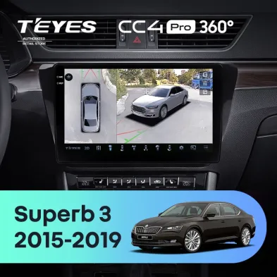 Штатная магнитола Teyes CC4 Pro 360 12/256 Skoda Superb 3 (2015-2019)