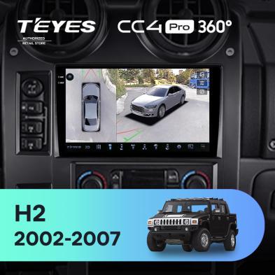 Штатная магнитола Teyes CC4 Pro 360 12/256 Hummer H2 E85 (2002-2007)