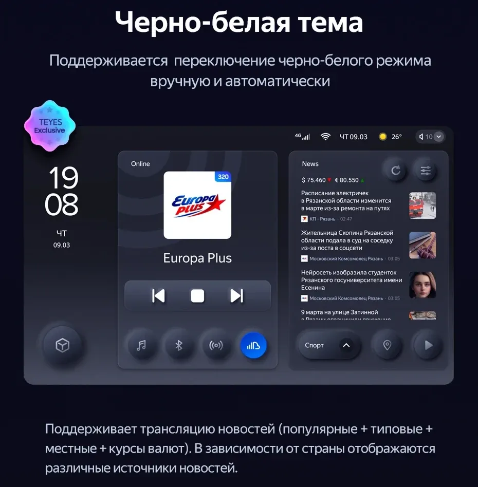 Штатная магнитола Teyes CC3L WiFi 2/32 Toyota Raize (2019-2025) F2 Правый руль