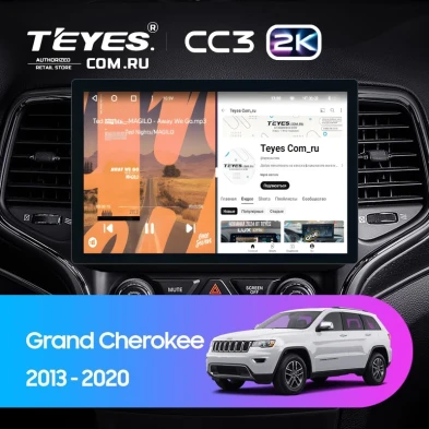 Штатная магнитола Teyes CC3 2K 4/64 Jeep Grand Cherokee WK2 (2013-2020) F1 (11")
