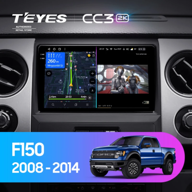 Штатная магнитола Teyes CC3 2K 6/128 Ford F150 P415 Raptor (2008-2014) F2