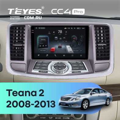 Штатная магнитола Teyes CC4 Pro 12/256 Nissan Teana 2 J32 (2008-2013) F2 Тип-B