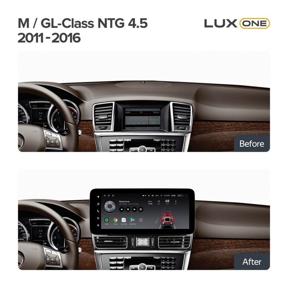 Штатная магнитола Teyes LUX ONE 6/128 Mercedes-Benz GL-Class 2 X166 (NTG 4.5) (2011-2016)