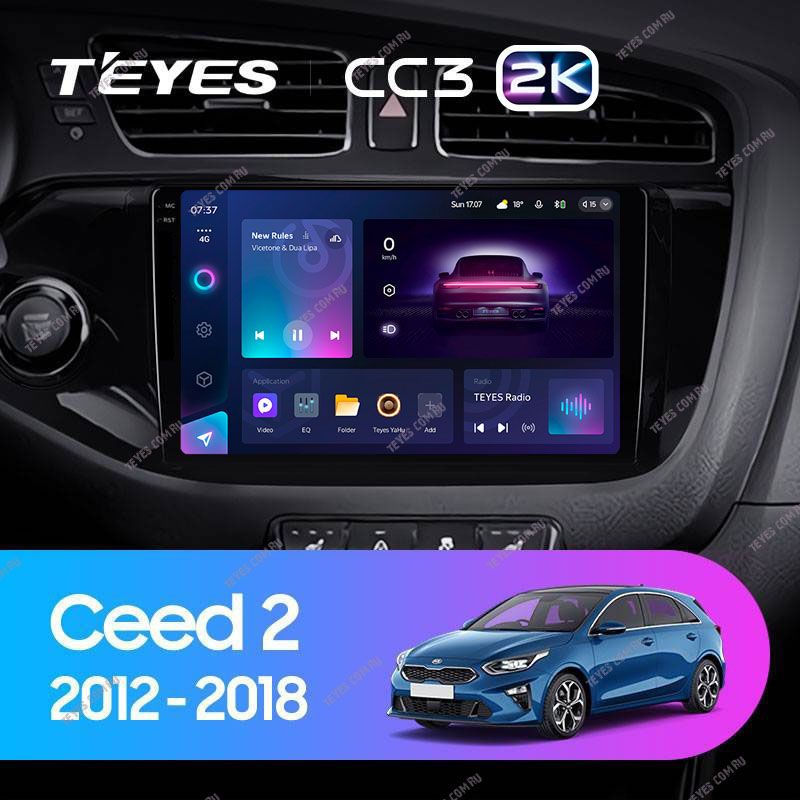 Штатная магнитола Teyes CC3 2K 4/64 Kia Ceed 2 JD (2012-2018)