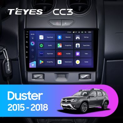 Штатная магнитола Teyes CC3 4/32 Renault Duster (2015-2021) F1