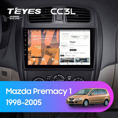 Штатная магнитола Teyes CC3L 4/32 Mazda Premacy 1 (1999-2005)