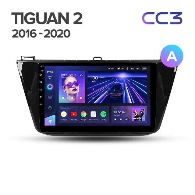 Штатная магнитола Teyes CC3 4/64 Volkswagen Tiguan 2 (2016-2022) Тип-B