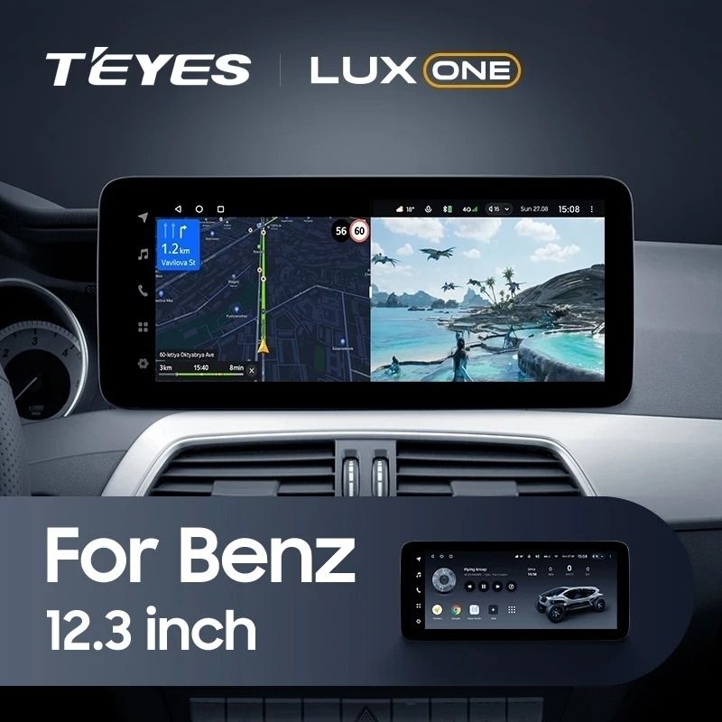 Штатная магнитола Teyes LUX ONE 6/128 Mercedes-Benz GLE-Class W166 (NTG 5.0) (2015-2018)