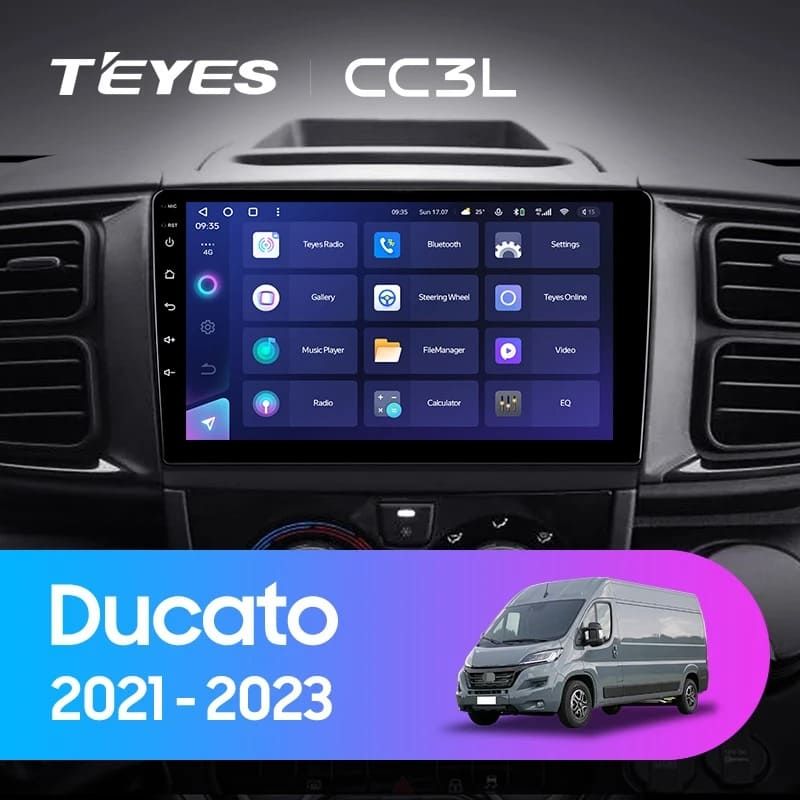 Штатная магнитола Teyes CC3L 4/64 Fiat Ducato Van L3H2 (2021-2023)