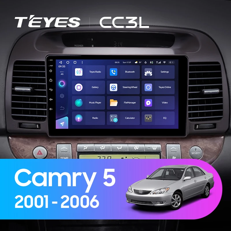 Штатная магнитола Teyes CC3L 4/64 Toyota Camry 5 XV 30 (2001-2006) Тип-A