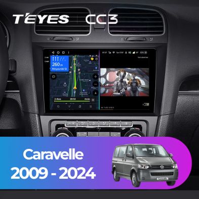 Штатная магнитола Teyes CC3 4/32 Volkswagen Caravelle (2009-2024)