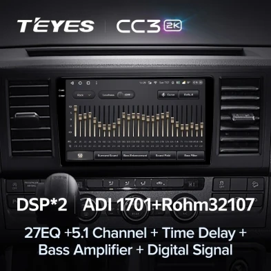 Штатная магнитола Teyes CC3 2K 360 6/128 Volkswagen Caravelle T6 2020+