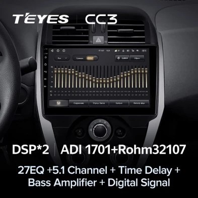 Штатная магнитола Teyes CC3 4/32 Nissan Sunny (2014-2016)