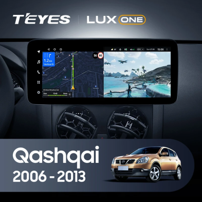 Штатная магнитола Teyes LUX ONE 360 6/128 Nissan Qashqai 1 J10 (2006-2013)