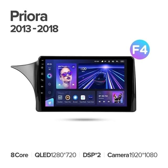 Штатная магнитола Teyes CC3 4/32 Lada Priora (2013-2018) F4