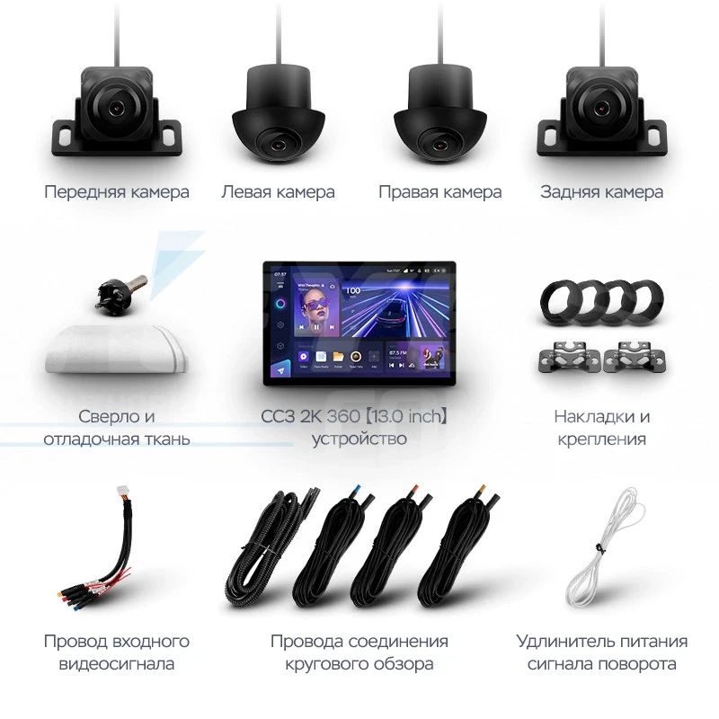 Штатная магнитола Teyes CC3 2K 360 6/128 Kia Sorento 2 II XM (2012-2021) F2 (13")