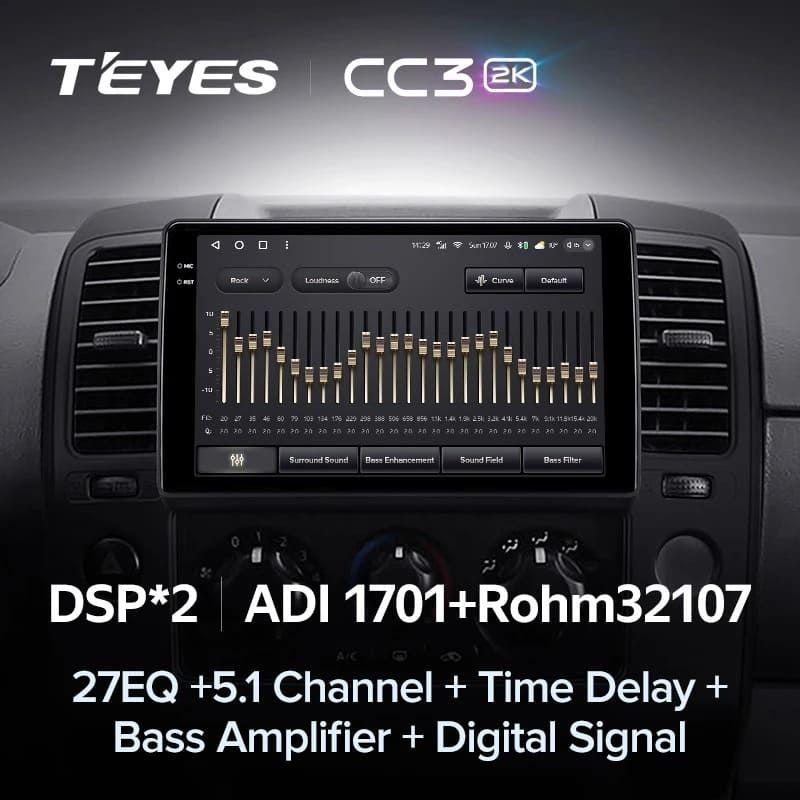 Штатная магнитола Teyes CC3 2K 6/128 Nissan Navara D40 (2004-2010) F1