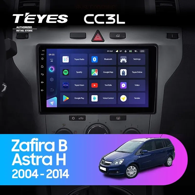 Штатная магнитола Teyes CC3L 4/32 Opel Zafira B (2005-2014) F2