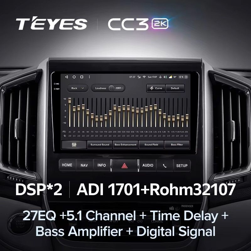 Штатная магнитола Teyes CC3 2K 360 6/128 Toyota Land Cruiser 200 (2015-2020) F1