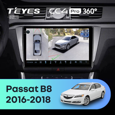 Штатная магнитола Teyes CC4 Pro 360 12/256 Volkswagen Passat B8 (2016-2018)