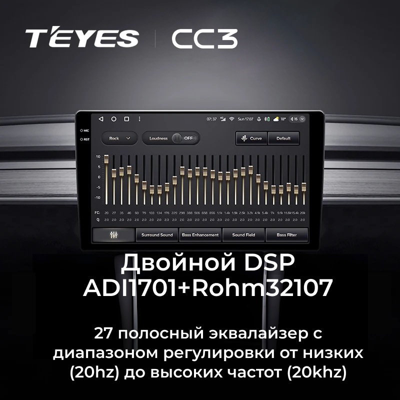 Штатная магнитола Teyes CC3 4/32 Changan Alsvin 3 (2018-2023) (0din)
