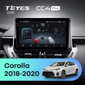 Штатная магнитола Teyes CC4 Pro 12/256 Toyota Corolla 12 (2018-2020) Тип-A