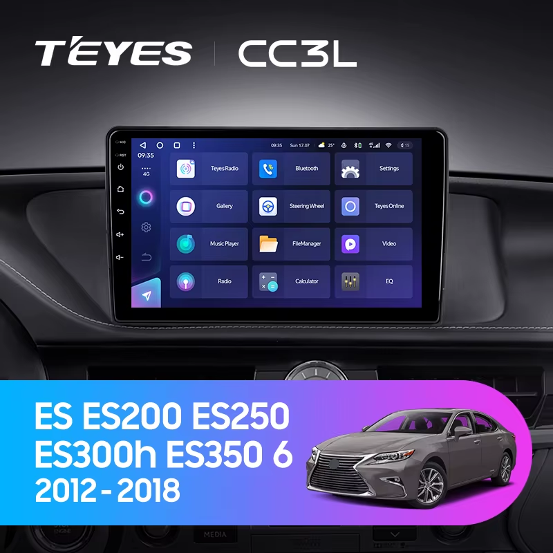 Штатная магнитола Teyes CC3L 4/32 Lexus ES ES200 ES250 ES300h ES350 XV60 VI (2012-2018) Тип-A
