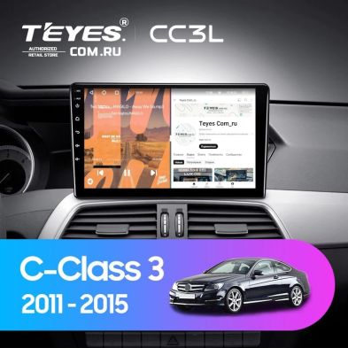 Штатная магнитола Teyes CC3L 4/32 Mercedes-Benz C-Class W204 C204 S204 (2011-2015)