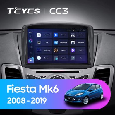 Штатная магнитола Teyes CC3 4/32 Ford Fiesta Mk 6 (2008-2019) F2 Тип-A