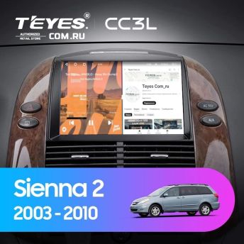 Штатная магнитола Teyes CC3L 4/64 Toyota Sienna 2 II XL20 (2003-2010)